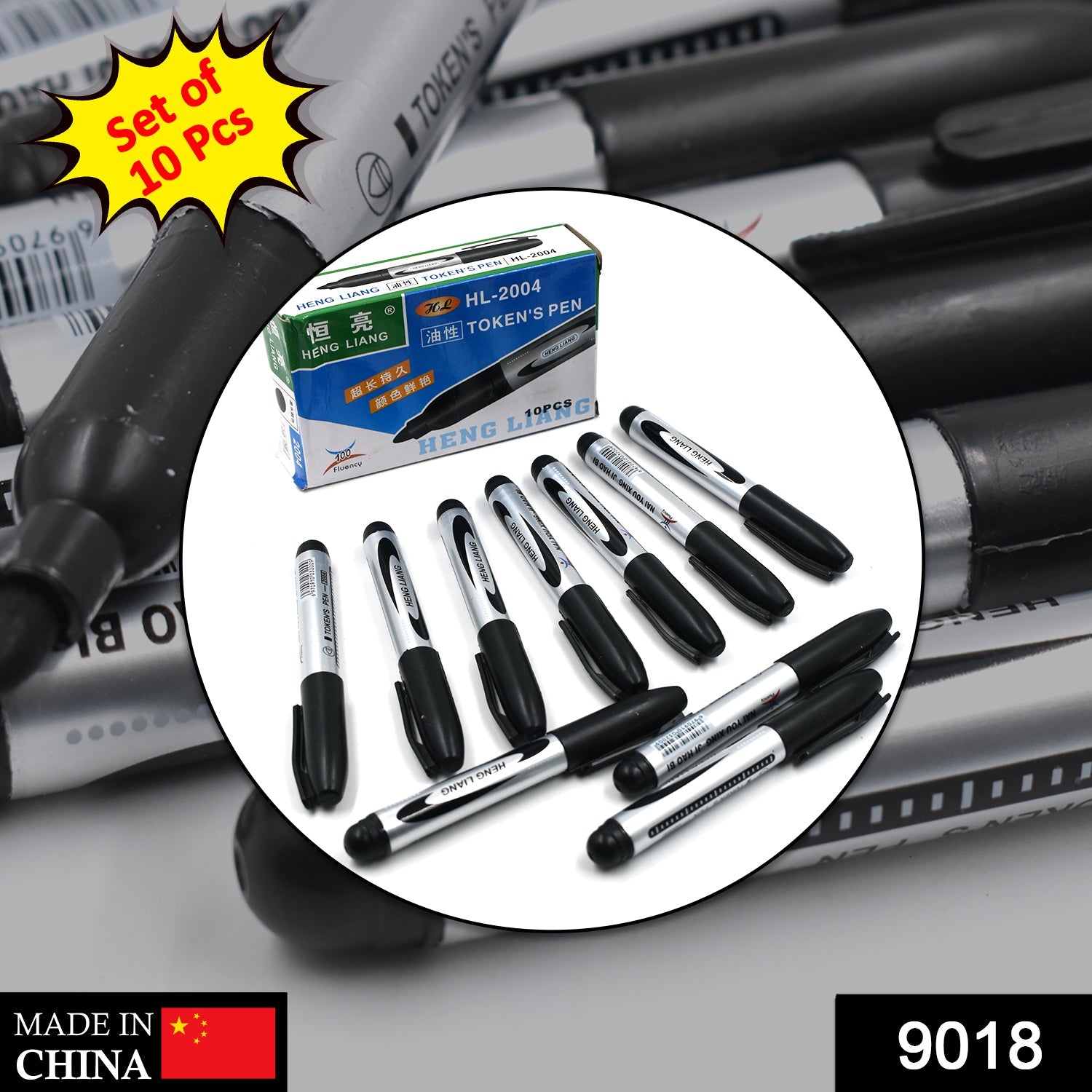 9018 10 Pc Black Marker used in all kinds of school, college and official places for studies and teaching among the students. 9018 10 Pc Black Marker used in all kinds of school, college and official places for studies and teaching among the students.